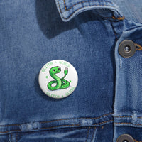 GLITCH + GLOSS — Kawaii USB Snake Pin Button