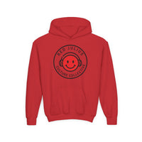 Red Julius Culture Collective Graphic Youth Hoodie — Smiley Logo