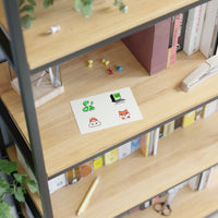 GLITCH + GLOSS — 8-BIT Sticker Sheet Set