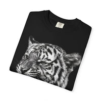 Aipex— Roaring Tiger Cub T-Shirt — Vintage Black Tiger Head Graphic Tee