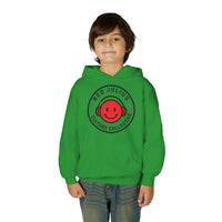 Red Julius Culture Collective Graphic Youth Hoodie — Smiley Logo