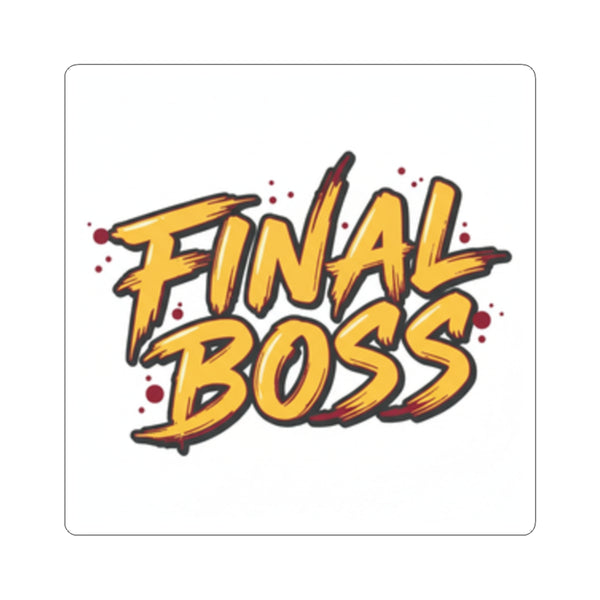 Final Boss — Kiss-Cut Sticker — Bold Gamer Laptop Decal