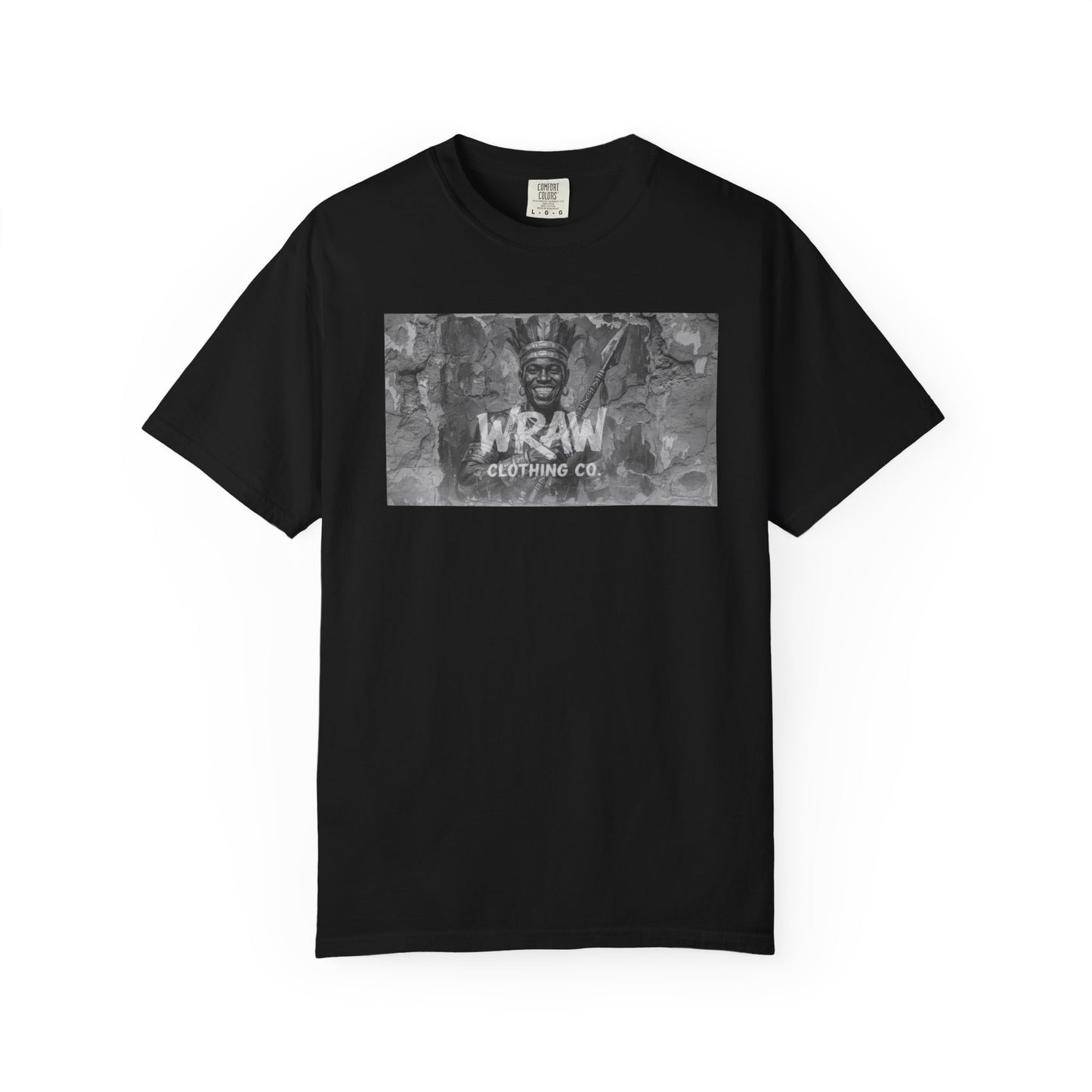 WRΛW Clothing Co. Graphic T-Shirt — Vintage Black & White Logo Tee