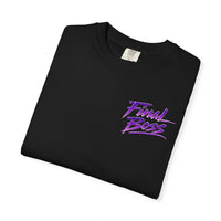 Final Boss — Retro Neon Prince Tribute Graphic T-Shirt
