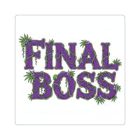 Final Boss — Purple Vines Kiss-Cut Laptop Decal