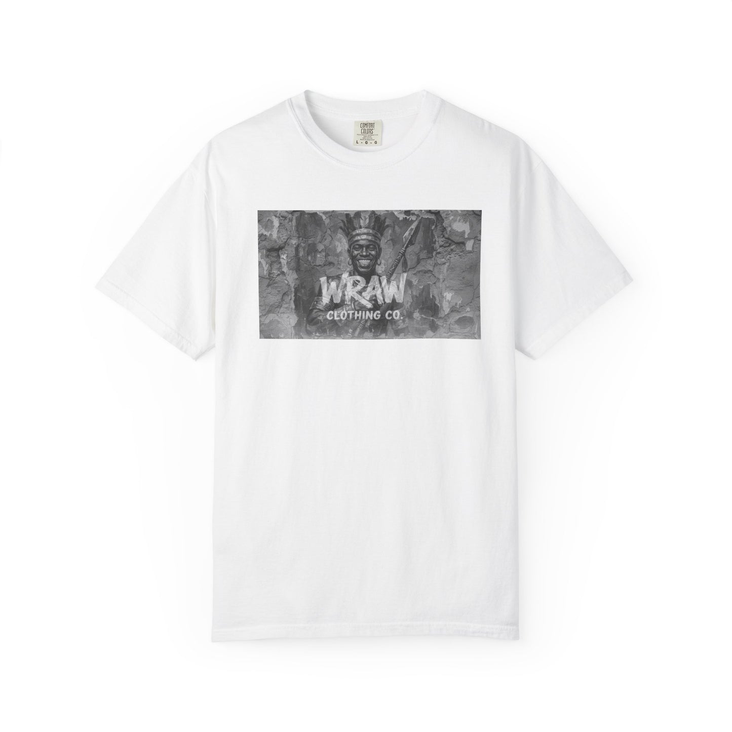 WRΛW Clothing Co. Graphic T-Shirt — Vintage Black & White Logo Tee