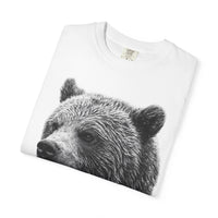 Aipex— Bear Head with Salmon T-Shirt — Wildlife Graphic Tee for Outdoors Lovers