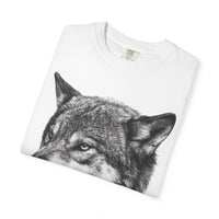 Aipex— Wolf Head Graphic T-Shirt — Realistic Black Wolf Illustration