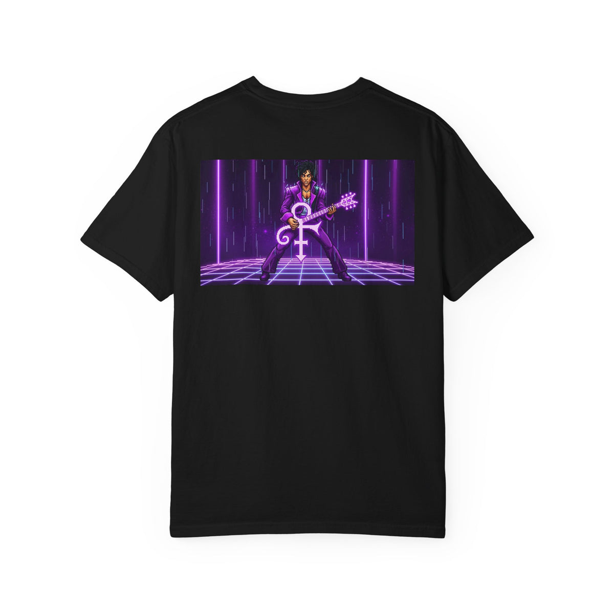 Final Boss — Retro Neon Prince Tribute Graphic T-Shirt
