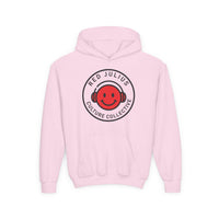 Red Julius Culture Collective Graphic Youth Hoodie — Smiley Logo