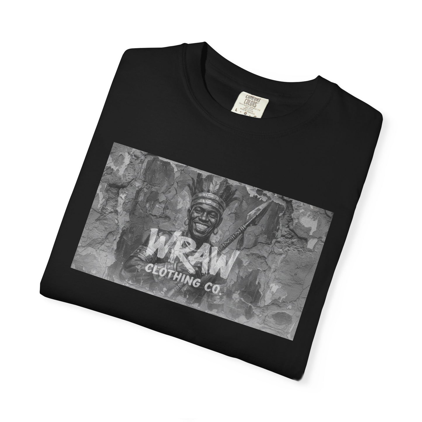 WRΛW Clothing Co. Graphic T-Shirt — Vintage Black & White Logo Tee