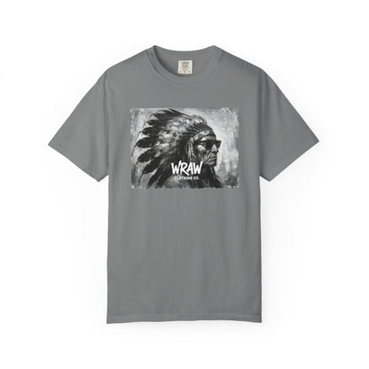 Graphic T-Shirt — Vintage Native Chief Illustration "WRAW"