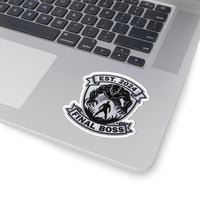 Final Boss — EST. 2024 Monster Emblem Kiss-Cut Sticker