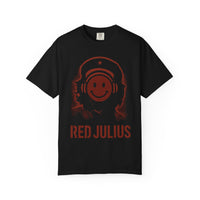 Red Julius Culture Collective Graphic T-Shirt — Smiley Headphones
