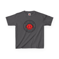 Red Julius Culture Collective Graphic Kid’s T-Shirt — Smiley Logo